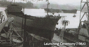  Launching ceremony in 1964 