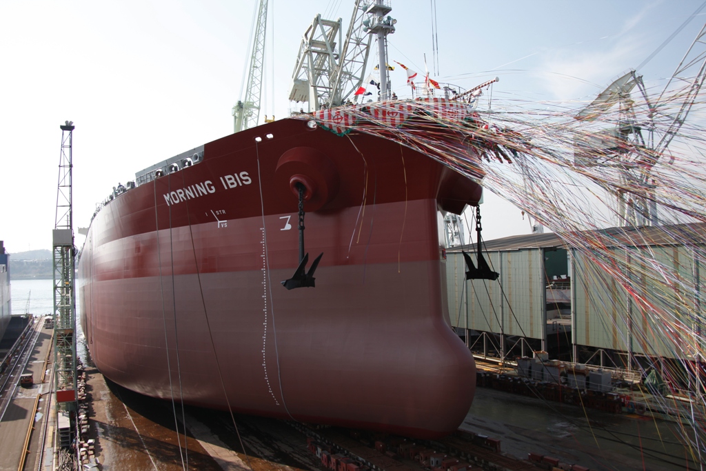 Launched Hull No. 570, DW 79,000 MT Product Tanker M/T “MORNING